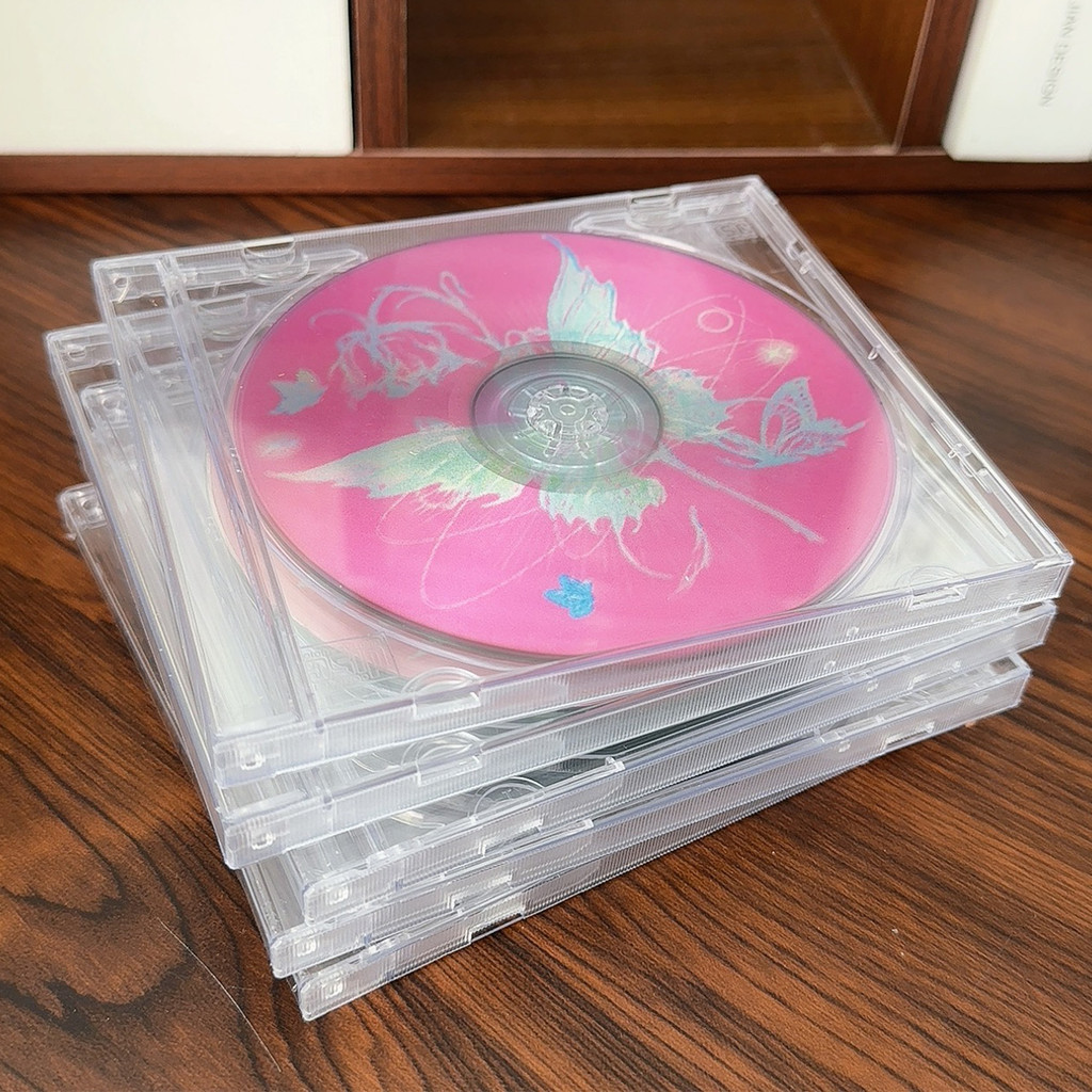 Stackable Transparent CD Cases - Clear Plastic Music Album Organizers ...