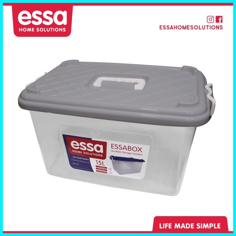 Essa Home Solutions Storage Box 15 Liters (Plastic Organizer ...