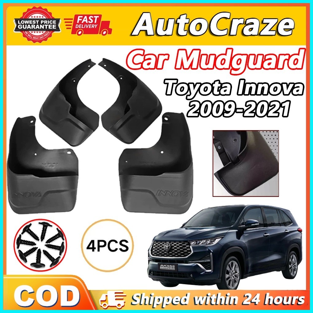 Mudguard For Toyota Innova 2009 - 2021 Accessories Original Copy Car ...