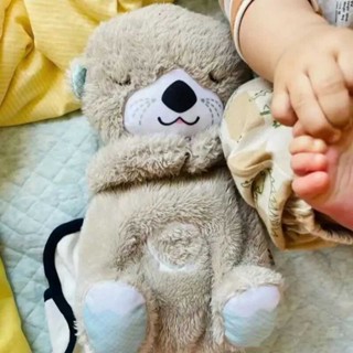 New Breath Baby Bear Soothes Otter Plush Child Soothing Music Sleep 