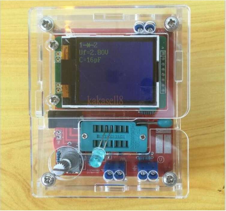 Produktbild von BIlinli Acrylgehäuse Für GM328 Transistor Tester – DIY-Gehäuse, Transparent, 83x30 Mm – Inkl. Montageset