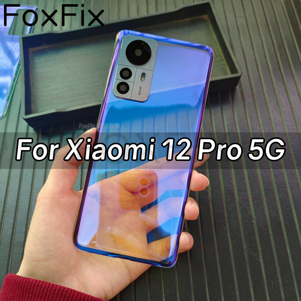 Transparent Glass Battery Back Cover For Xiaomi 12 Pro 5G 2201122C