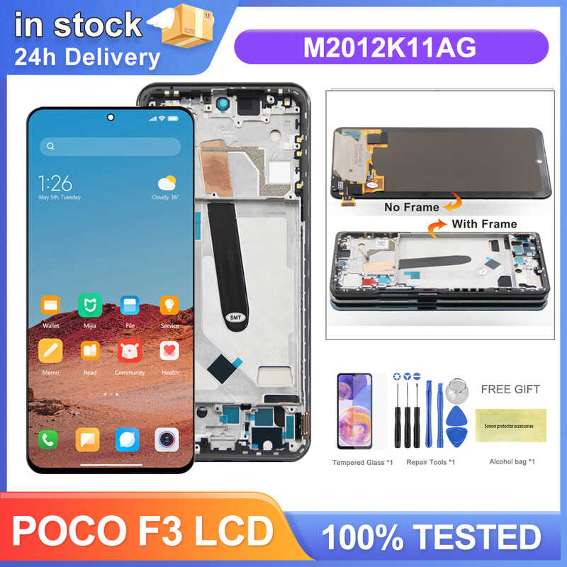 6.67'' AMOLED Xiaomi Lcd Display Touch Screen Digitizer with Frame ...