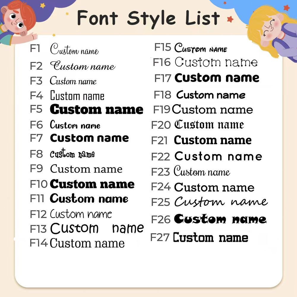 Portable clock Robot stamp Custom Children's name Signature stamp