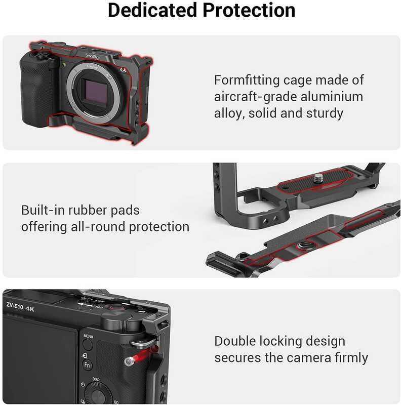 Smallrig ∮ Zve10 Camera With Silicone Handle Built-In Arca Quick ...