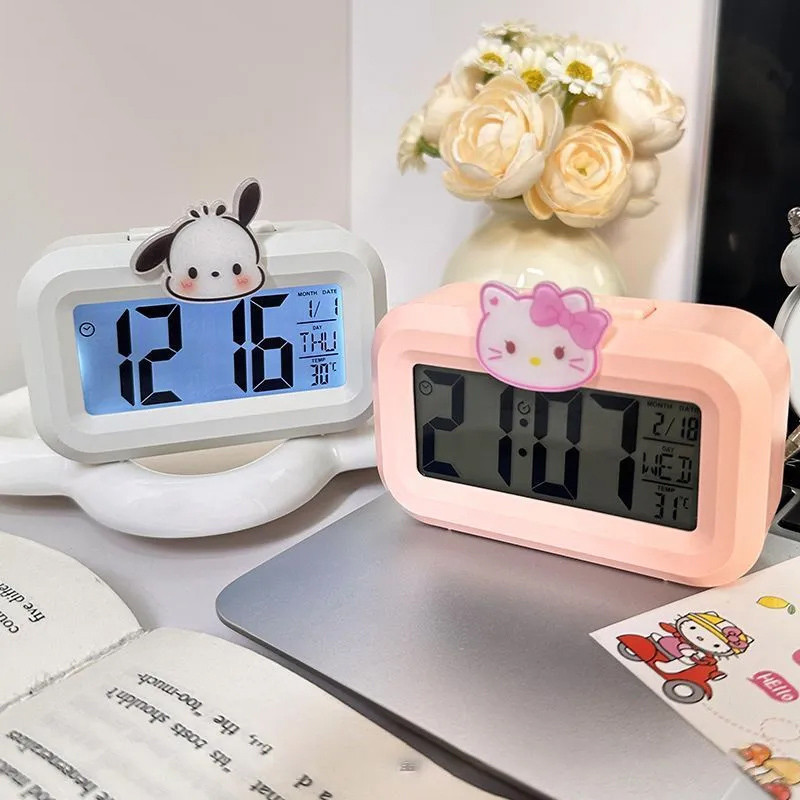 Mini Digital Alarm Clocks Cartoon Hello Kitty Clocks Lovely Student ...