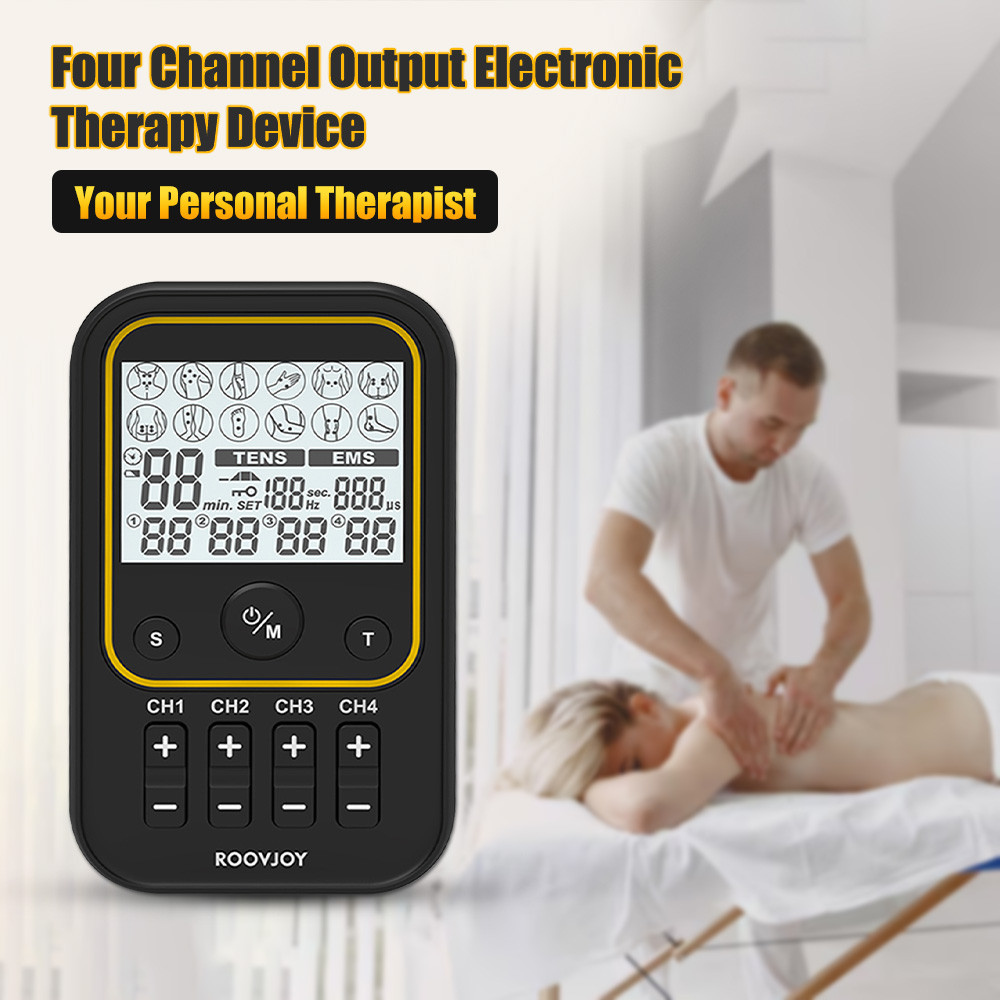 Suolaer TENS Unit Machine EMS Electric Muscle Therapy Stimulator