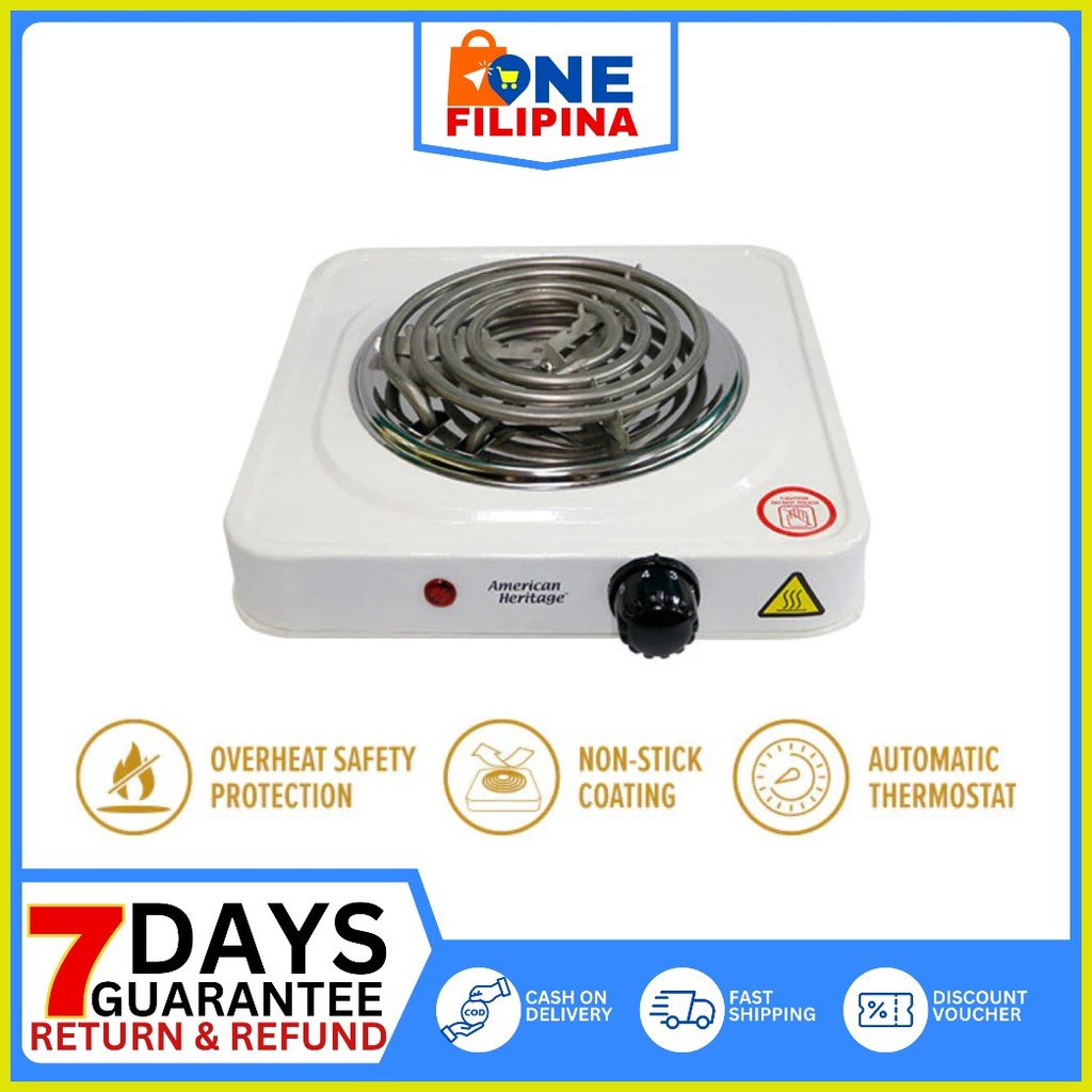 Portable Electric Stove Single Burner 1000W Hot Plate Electric Coil