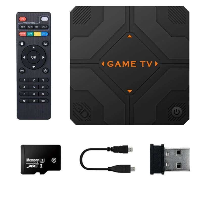 A Aee7-V5 Retro 128G 51000 Games Dual Handheld Console TV Box ...
