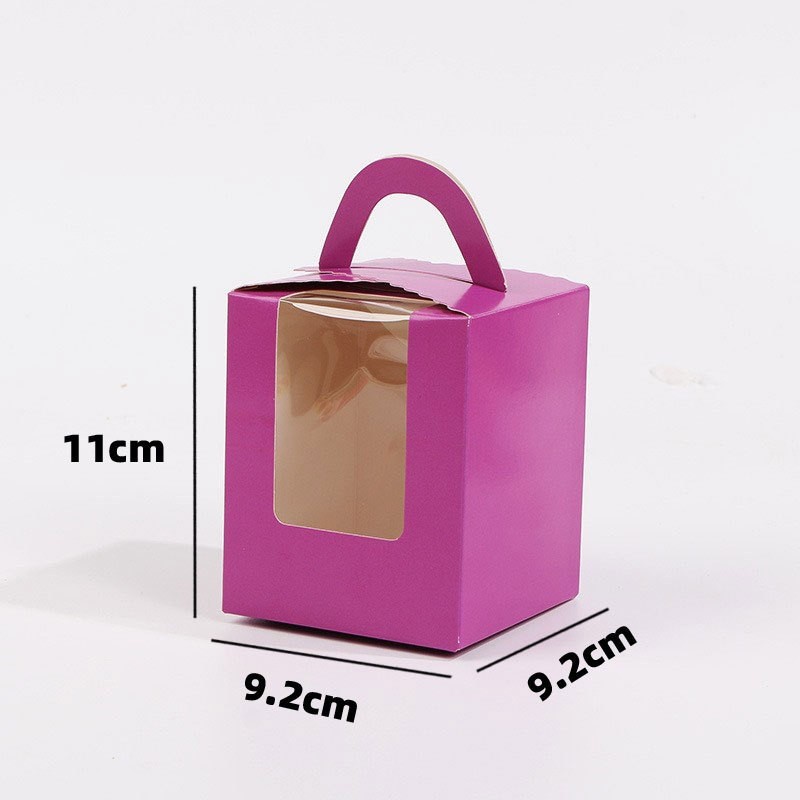 Cookies Boxes Colorful Pastry Box Single Solo Cupcake Box Individual ...