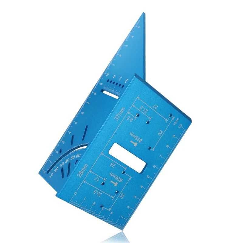 Angle Wooorking Multi-Functionl Ruler 45/90 Degree Aluminum Alloy E ...