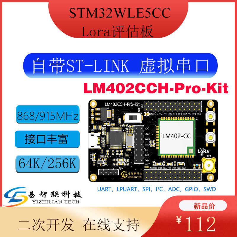 STM32 WLE5 Open Source with ST-LINK Secondary LoRa Development Board ...