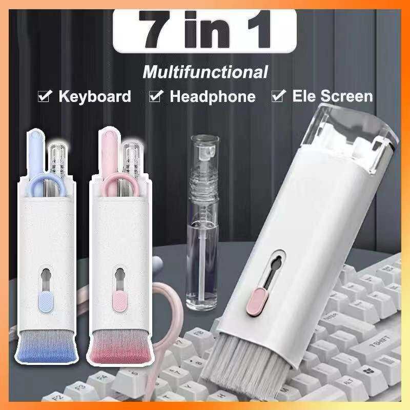 7-In-1 Tech Cleaning Kit Foldable 3-Tool Pen+Keycap Puller | Safe For ...