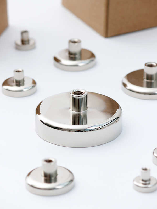 Conical Internal Thread Pot Magnetic Round Internal Tooth Neodymium ...