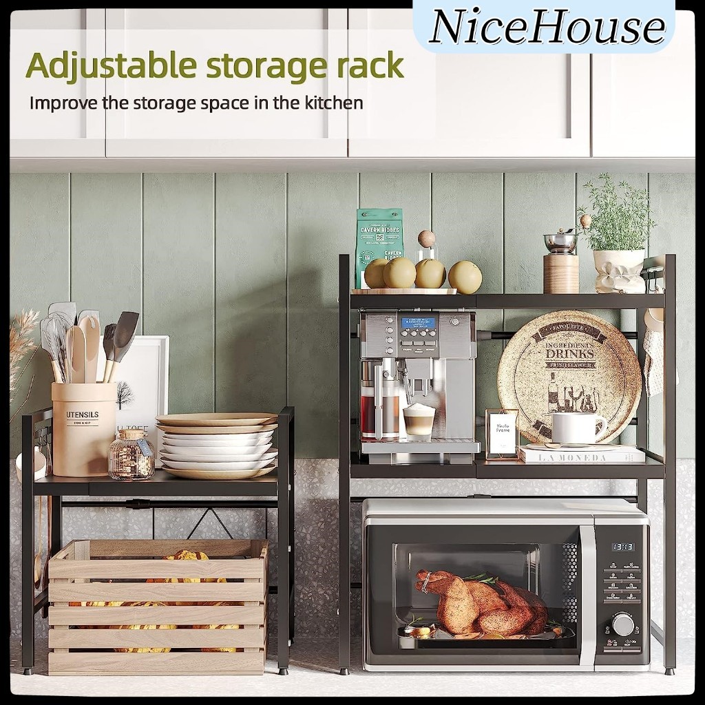 Expandable microwave rack2/3 layer metal microwave rack lenght ...