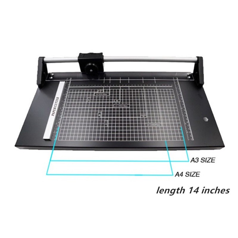 Sliding Paper Cutter A3 size 14 inches Heavy Duty Cutter Sliding ...