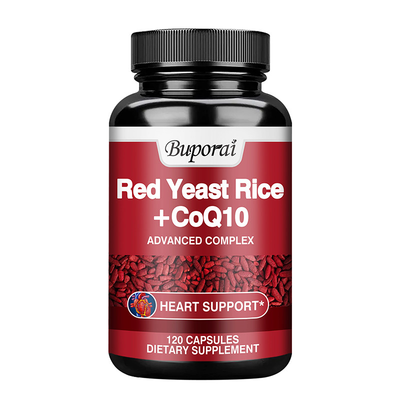 Buporai Heart Cardiovascular Support Red Yeast Rice Coenzyme Q10 Blend 