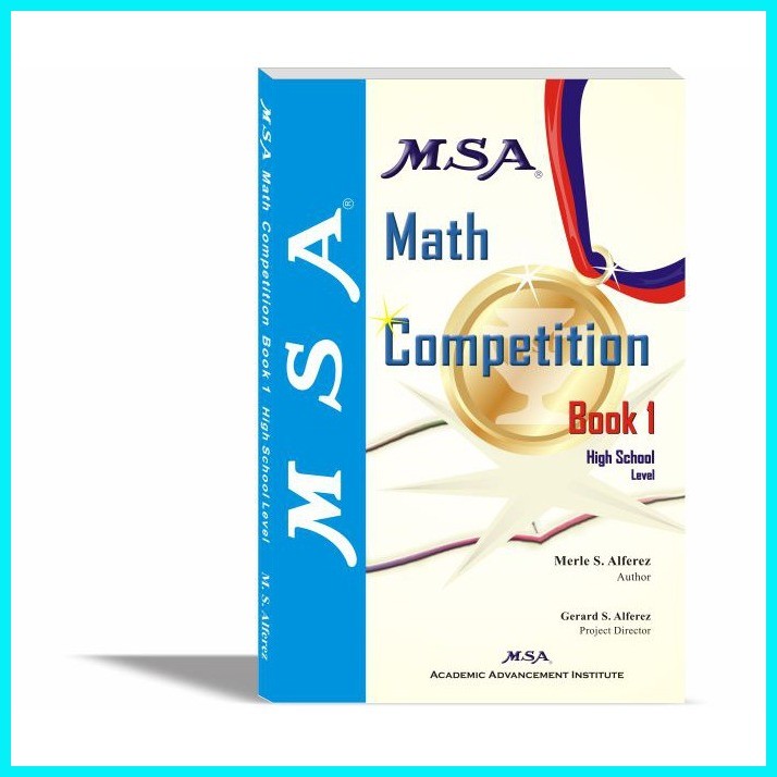 MSA Math Competition Book 1 High School Level (Authentic / Brand New ...