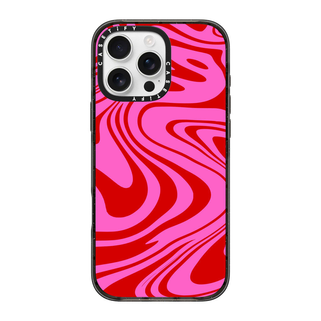 CASETiFY Case | Marble Trippy Wavy Swirl Pink Red Spiral Warp Twirl 70s ...