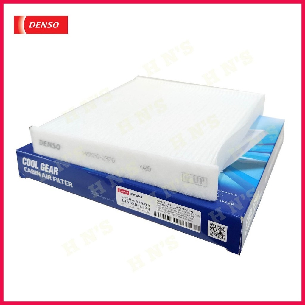 ⇩ Denso Cool Gear Cabin Filter 145520-2370 for Toyota Vios ( 2008 - up ...