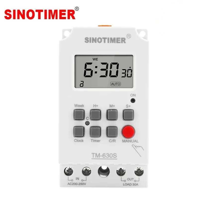 W AC 220V DC 12V Second Setting Digital Timer Switch 24Hr 7 Days Weekly ...