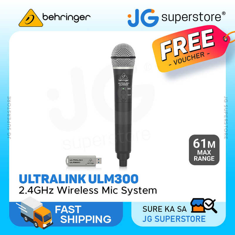 Sistema Microfonico Wireless Behringer ULM300USB - Microfono Palmare E Ricevitore USB