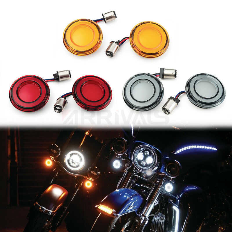 Motorcycle 1157 Bullet Style Indicator LED Lights Turn Signals Light ...