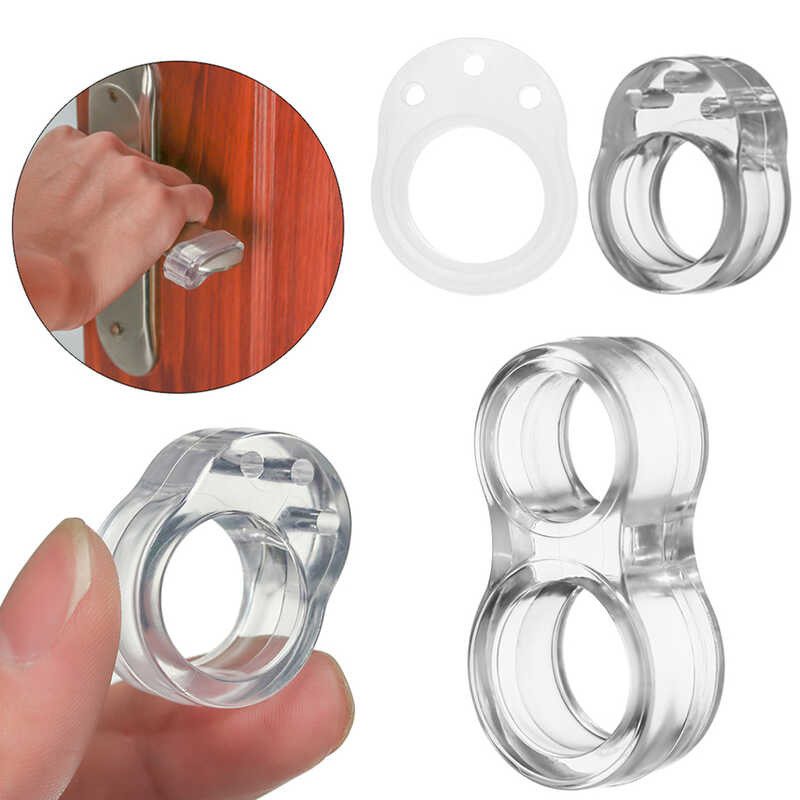 1PC Silicone Stopper Anti-collision Ring Door Handle Buffer Wall For ...