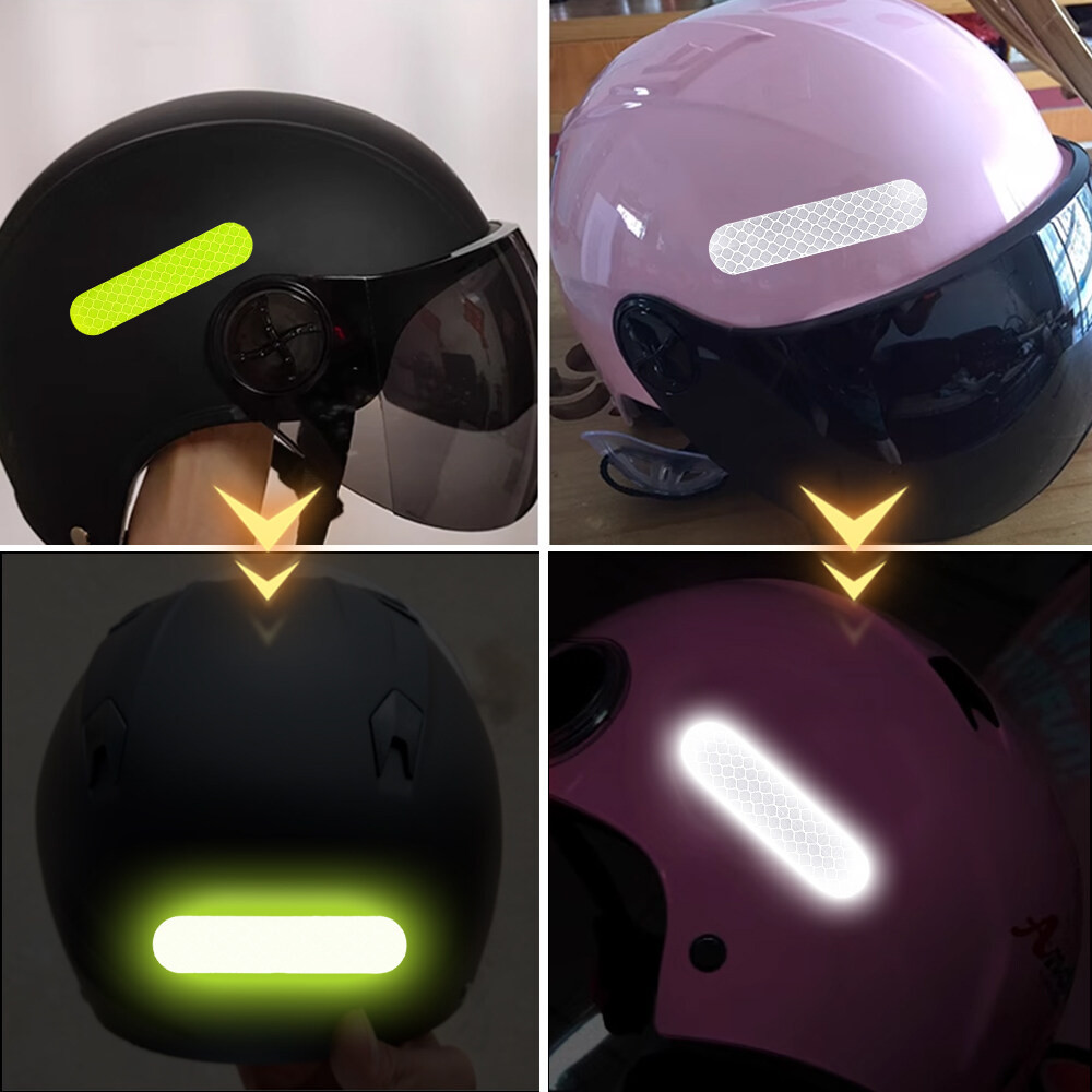 10PCS/Set Reflective Stickers Strip Car Decoration Door Reflective ...