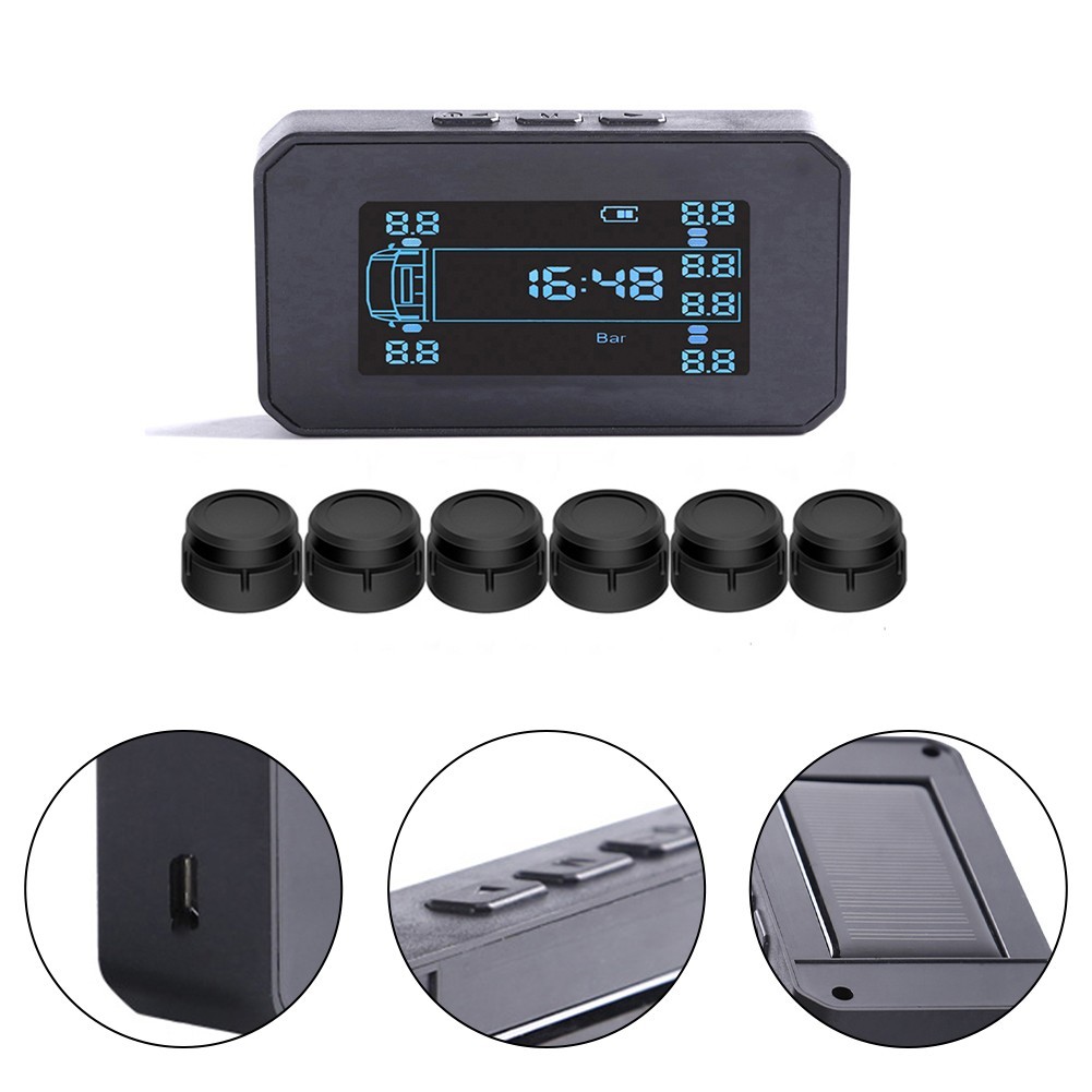 tobetopone.ph ️ 8 Bar Portable Solar Power Tire Pressure Monitoring