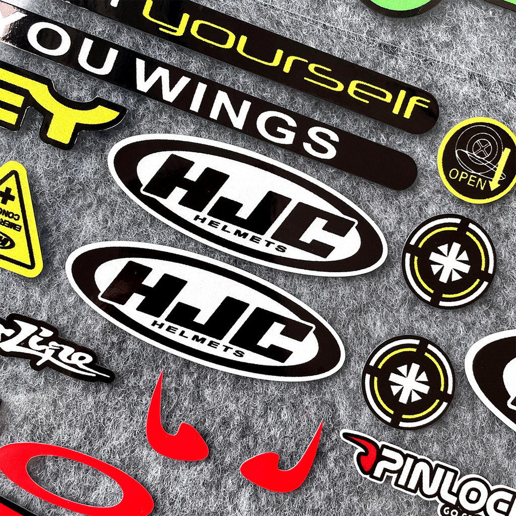 HJC Helmet Reflective Motorcycle Sticker Body Helmet decoration ...