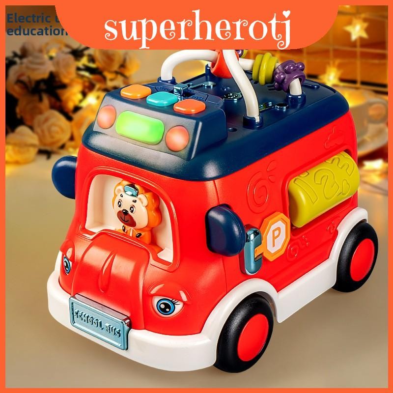 Interactive Bus Preschool Toy With Light And Sound For Childs Cognitive ...