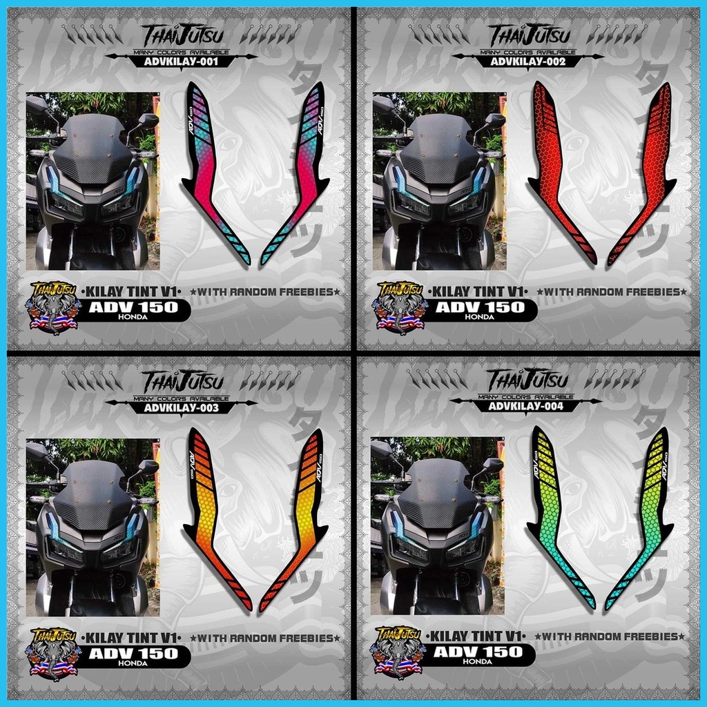 ☑️ HONDA ADV 150 Decals ( KILAY TINT V1 )【ThaijutsuStickers】 | Shopee ...