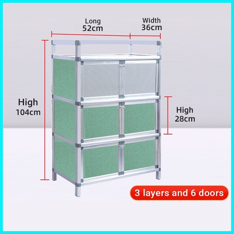 Photo inspiration: Visual Reference: Guga Aluminum Alloy Kitchen Cabinet Storage Cabinet Living Room Storage