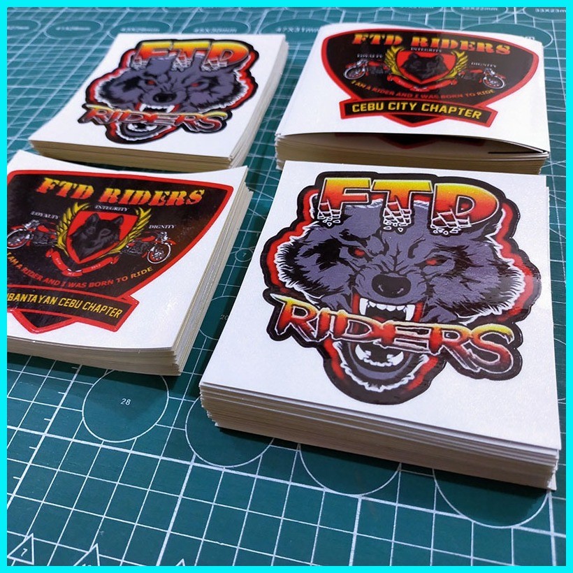 Customized Print Stickers for Motorcycle Club Logo, Fraternal, Vlog ...