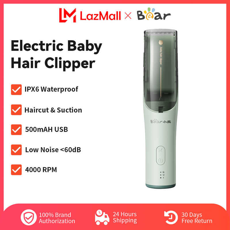 Bear Vacuum Hair Clippers Razor Trimmer Adjustable Cordless electric ...