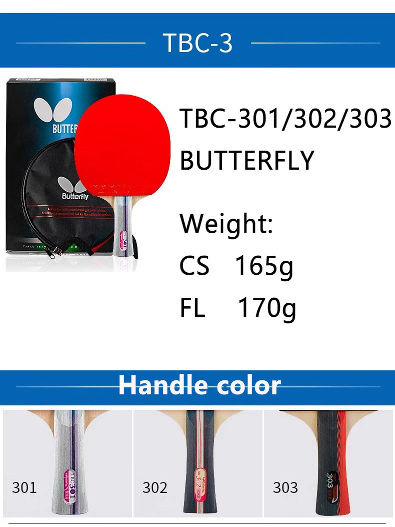 The Original Butterfly Table Tennis Racket Is A Genuine 2-star Single ...