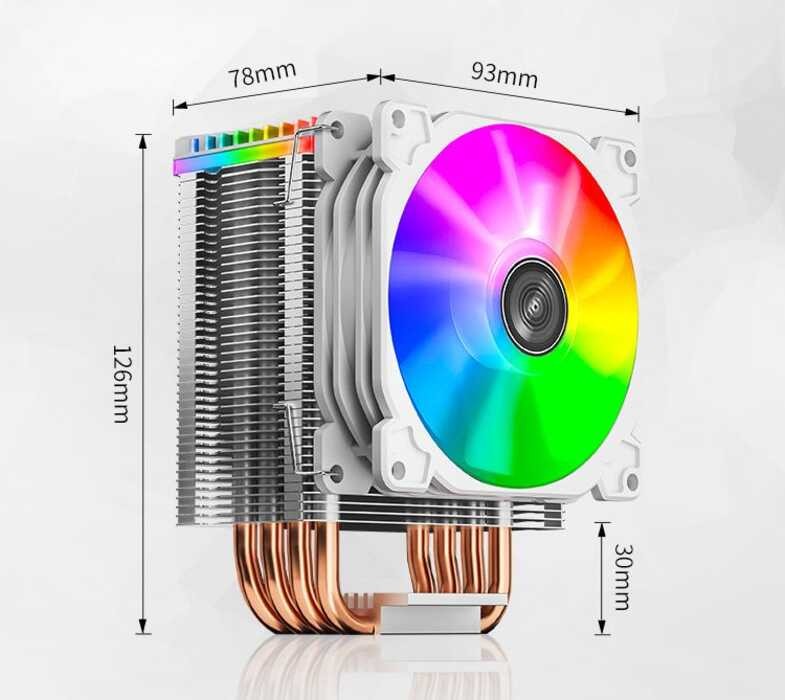 Jonsbo Cr1400 CPU Cooler PWM 4Pin 5V ARGB 4 Heat Pipe 9Cm Tower Cooling ...