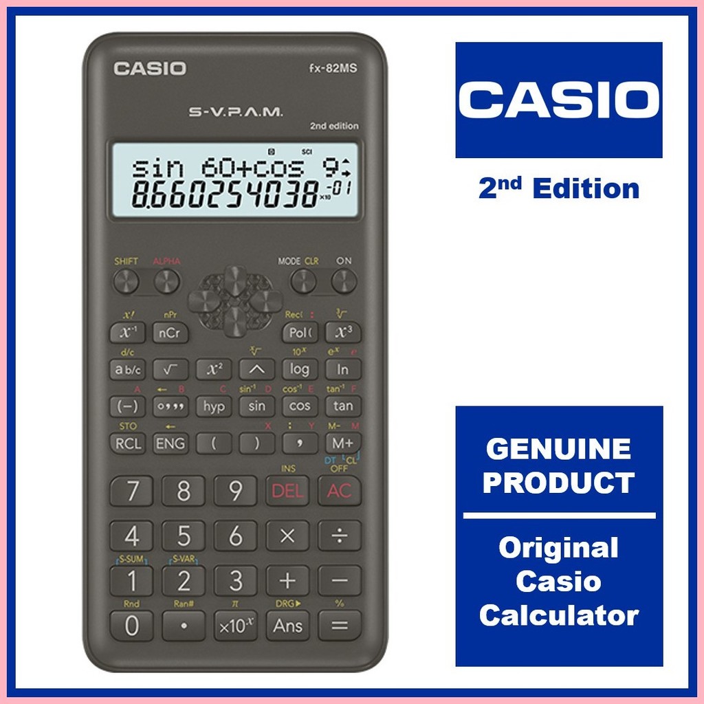 Casio Scientific Calculator FX 82MS Calculators Heavy Duty FX82MS Plus New FX 82 MS Shopee Philippines