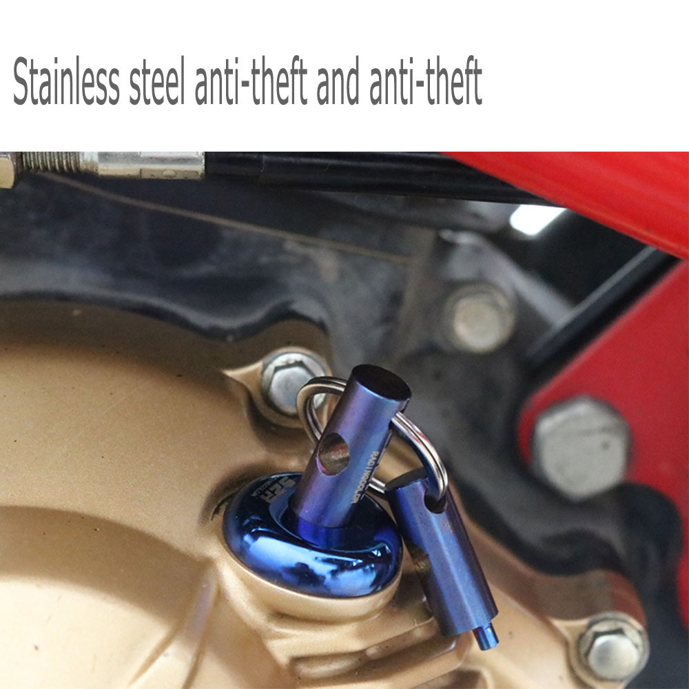 Motorcycle Engine Oil Filler Cap Screw Cover Plug Bolt Protection With