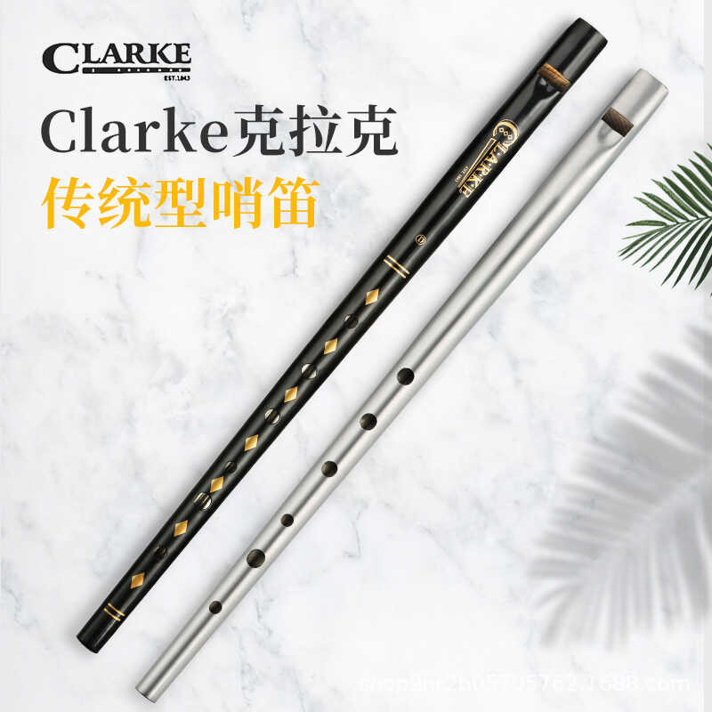 E2 Clarke Clark Irish Whistle Traditional Tin D C Tune Wind Flute