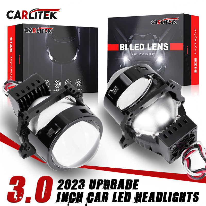 Lenses Bi-Led 3 Headlights Inch 30000Lm LED Lighs Retrofit Projector ...