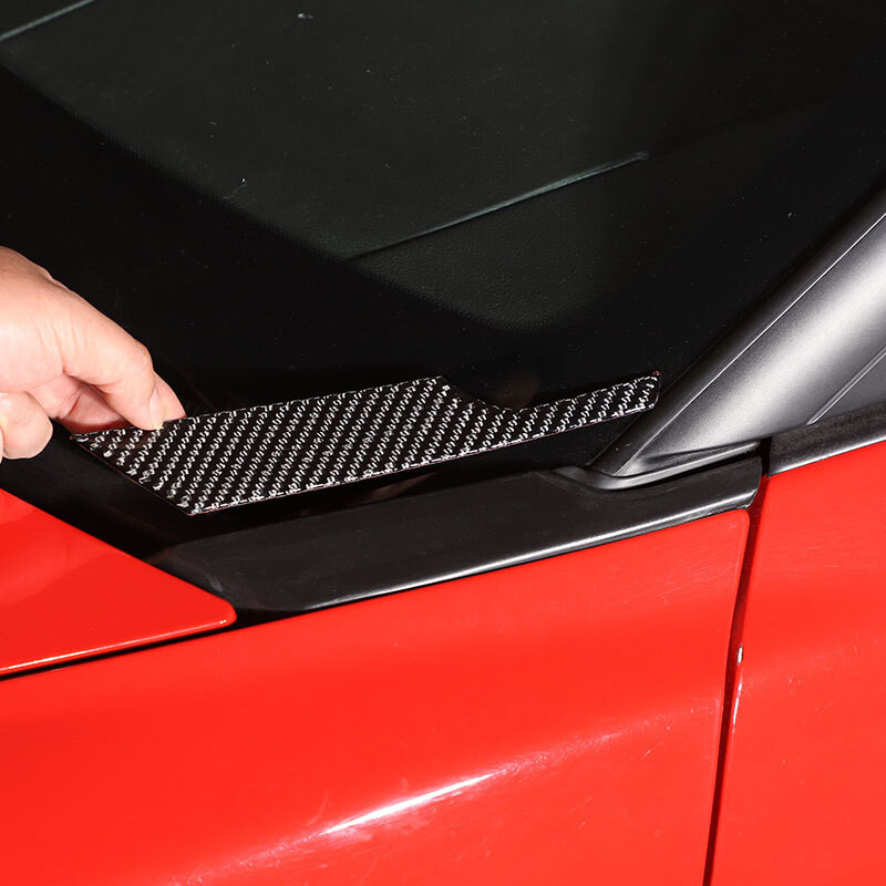 Toworldit Soft Carbon Fiber Interior Kit Dashboard Decorative Cover Trim Sticker