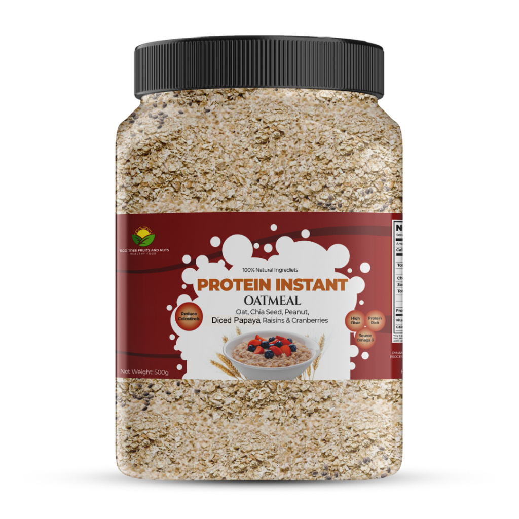 ∈ ¤ ♞Protein Instant Oatmeal 500G in Bottle (Mix of Dried Fruits and