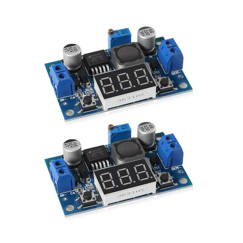Adjustable 2pcs LM2596 Voltage Regulator 4.040V 1.2537V DC 36V 24V