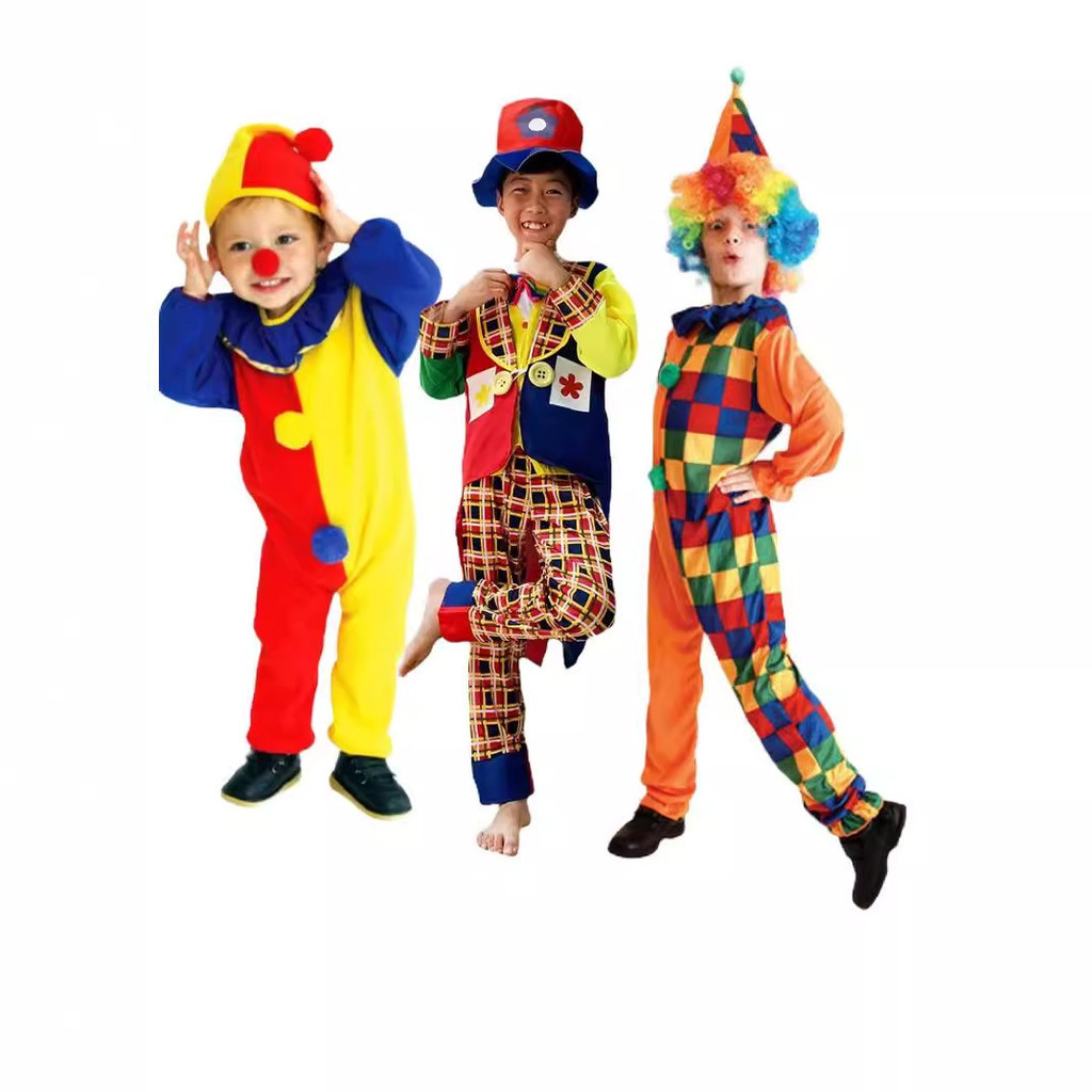 Halloween Children's Clown Costume Children's Day Stage Performance — free download