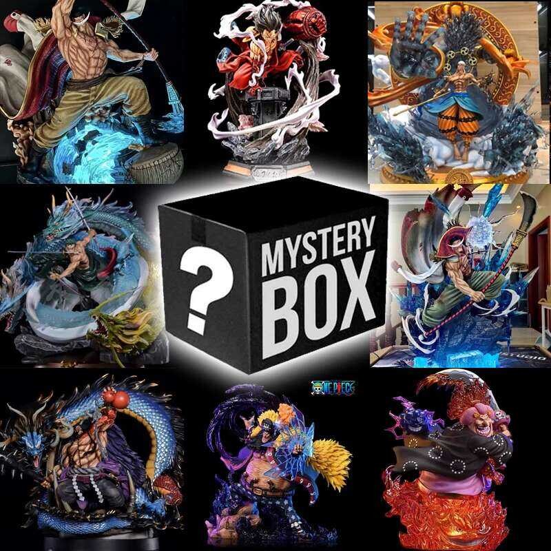 4 Emperors ONE PIECE Figure Anime Blind Boxes Mystery Box Shanks Teach ...