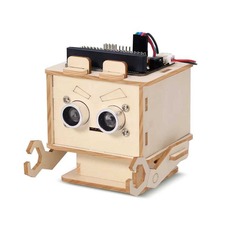 STEM Programming Educational Toy Kit DIY Distance Detection Robot With ...