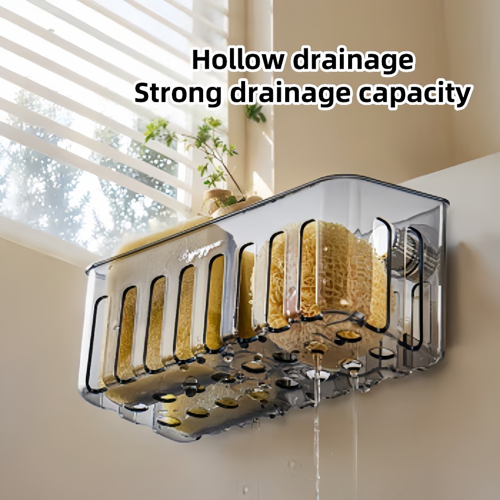 Kitchen Sink Drainage Storage Rack Suction Cup Design Plastic Filter ...