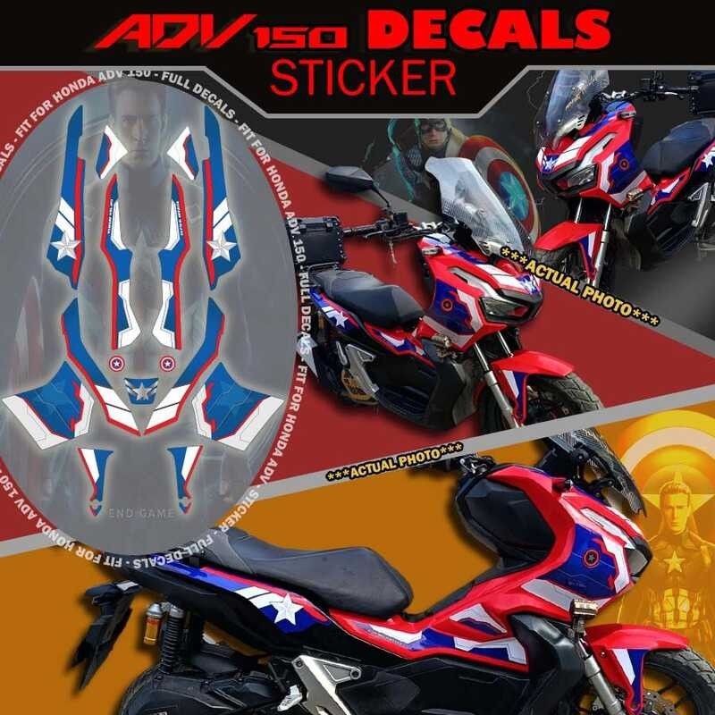 HONDA ADV 150 DECALS FULL / ADV 150 STICKER FULL DECALS / ADV 150 ...